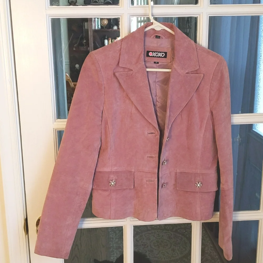 XOXO Mauve Suede Jacket, M, Excellent Used Condition - Picture 1 of 3